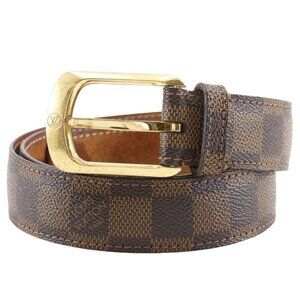 LOUIS VUITTON ceinture ellipse belt M6995 Brown Damier canvas mens